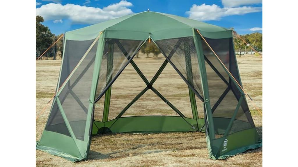 popup camping screen house