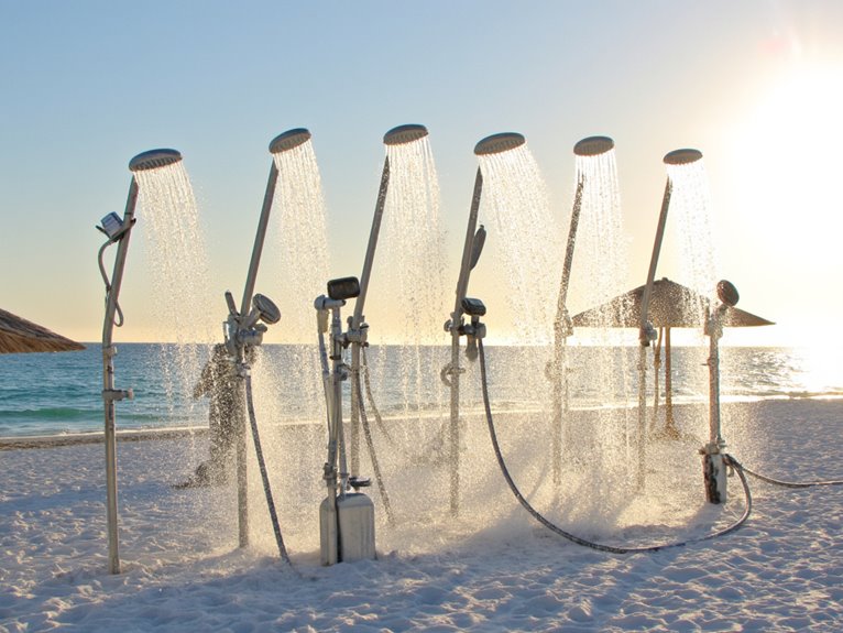 portable beach shower options
