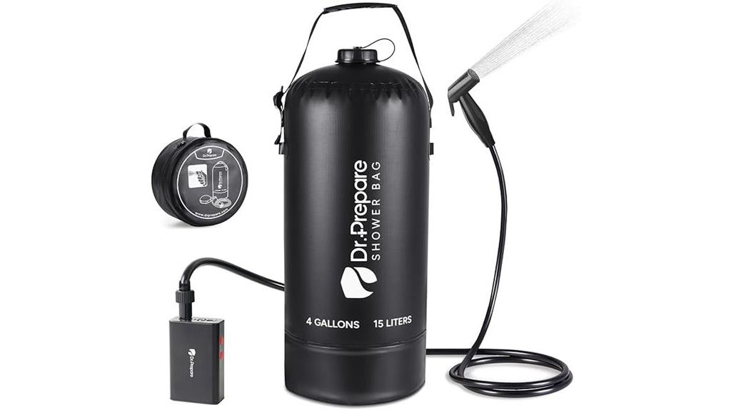 portable camping shower system