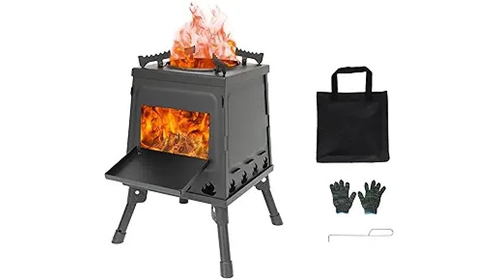 portable camping wood stove