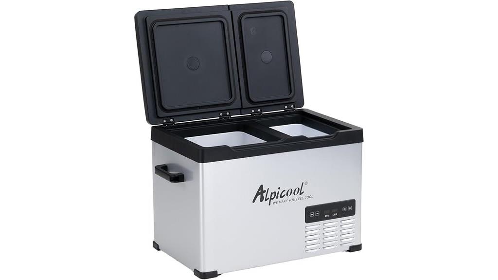 portable dual temperature fridge
