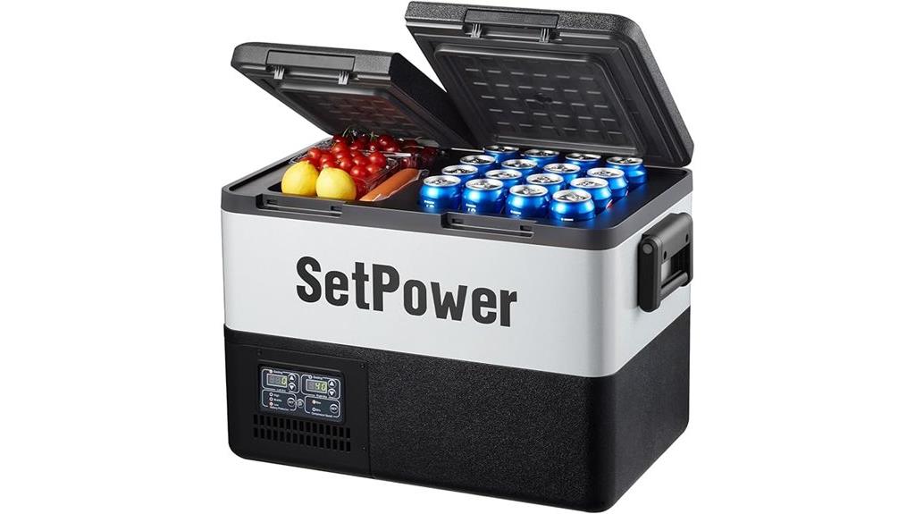 portable dual zone freezer