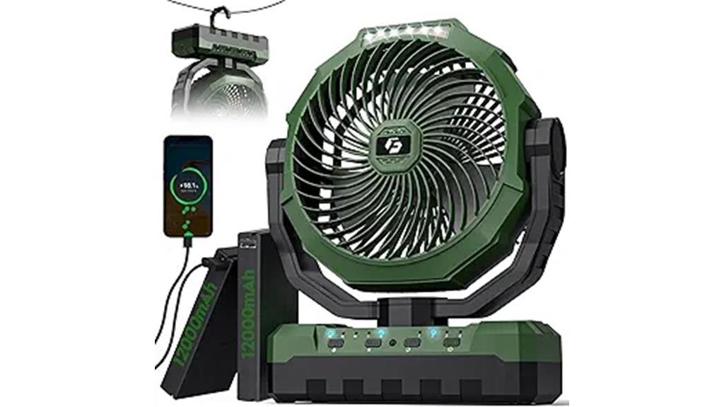 portable fan with remote