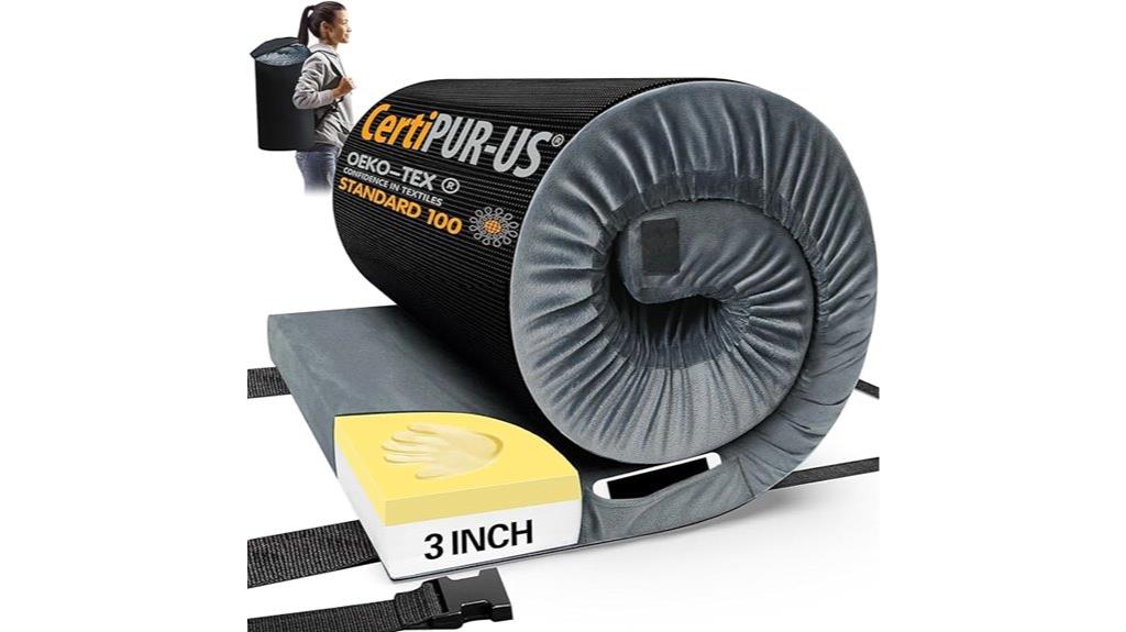 portable foam camping mattress