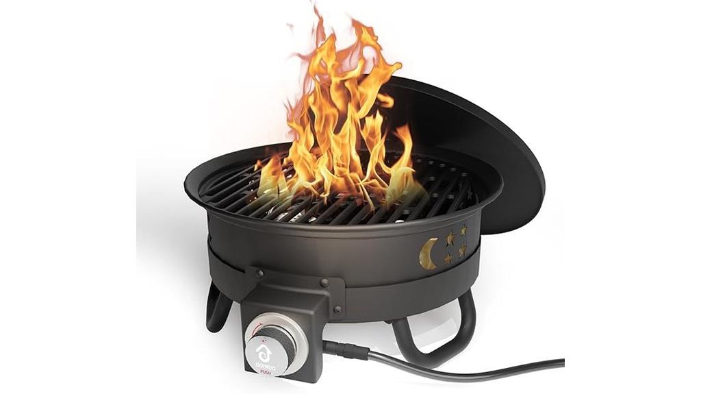 portable gas fire pit