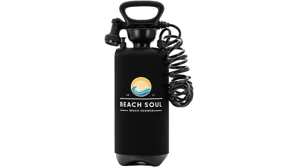 portable manual shower system