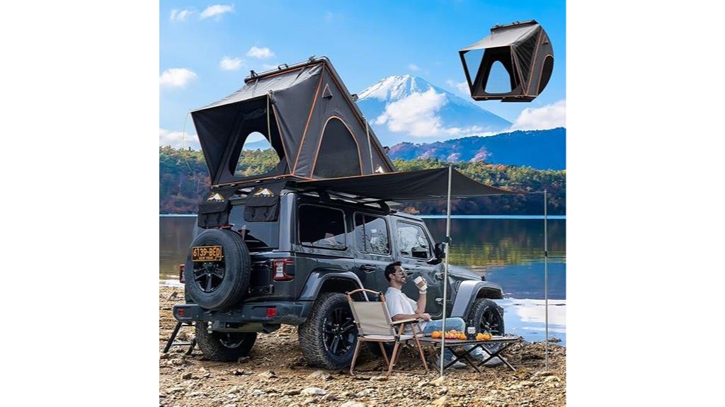portable rooftop tent features