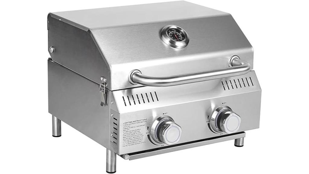 portable stainless steel grill