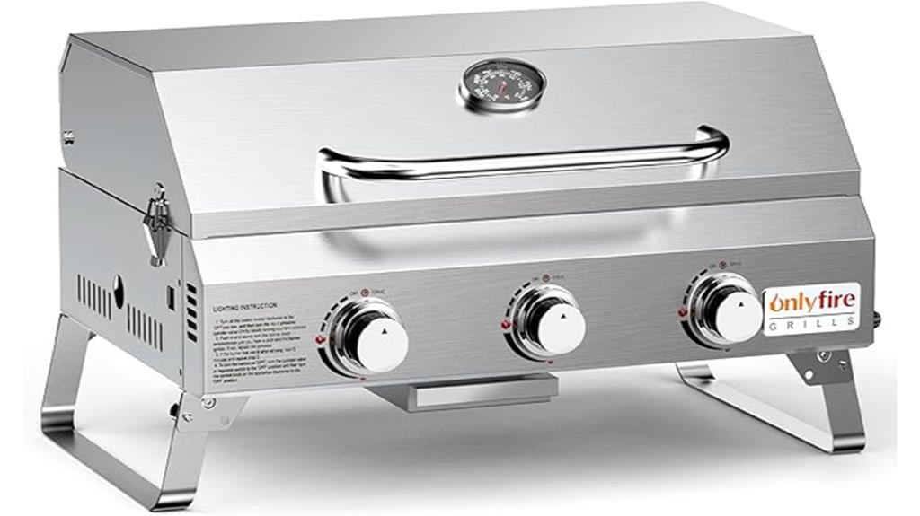 portable stainless steel grill