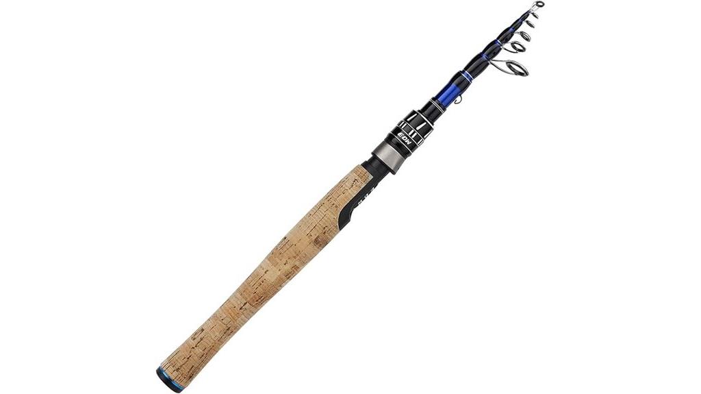 portable telescopic fishing rod