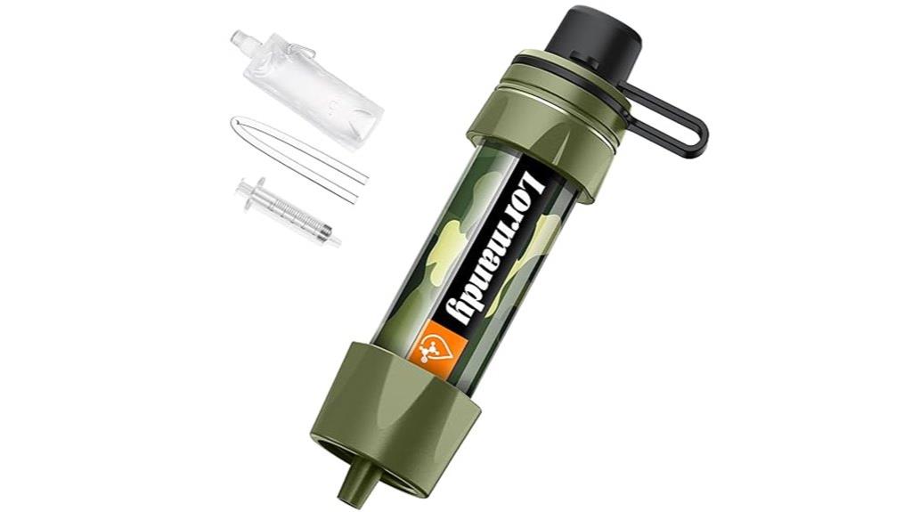 portable water filter device