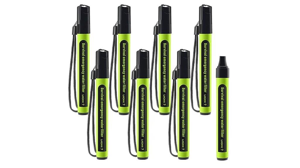 portable water filter straws