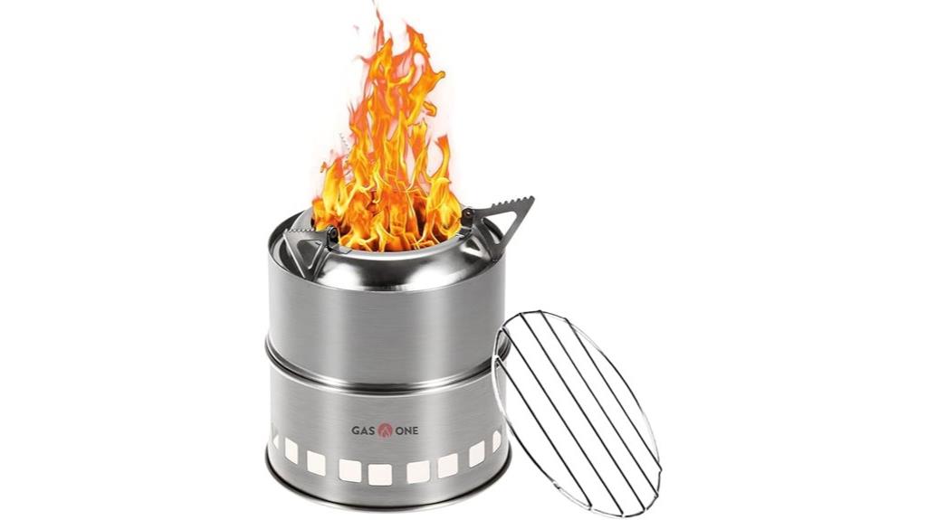 portable wood burning stove