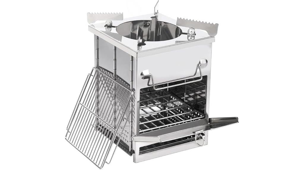 portable wood burning stove