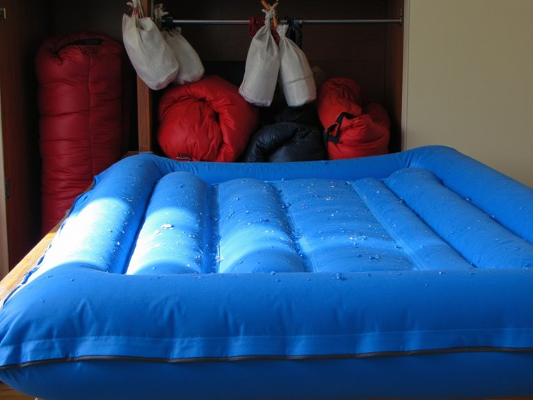 proper sleeping pad storage