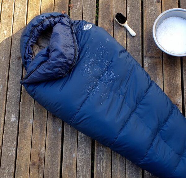 properly wash sleeping bag
