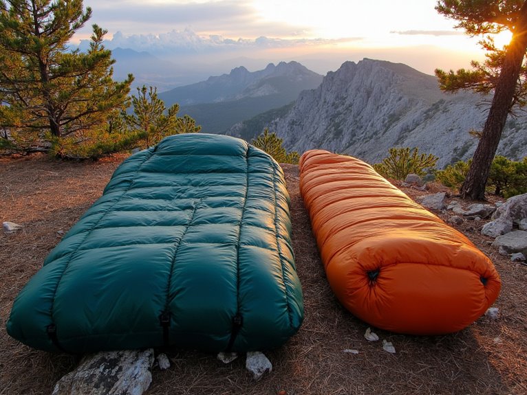 quilt versus bag comparison