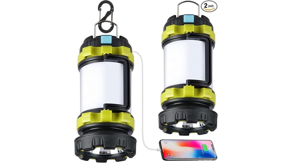rechargeable camping lanterns set