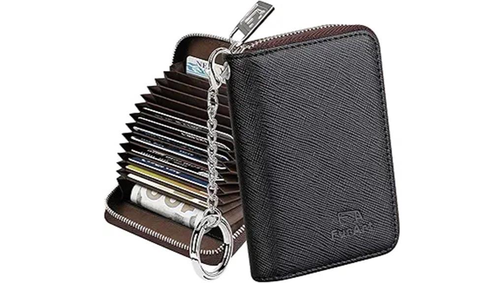 rfid blocking wallet keychain