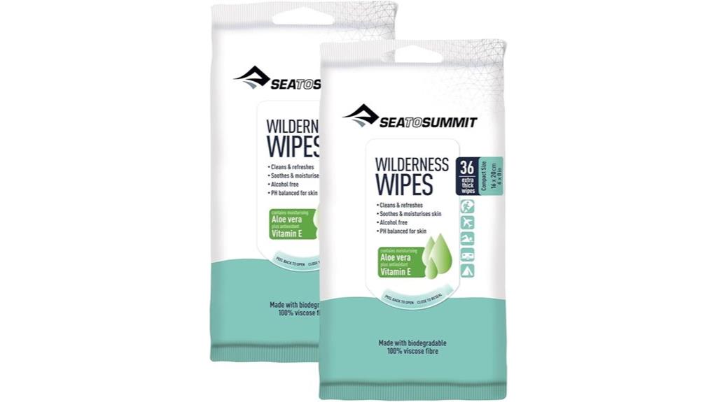 rinse free camping shower wipes
