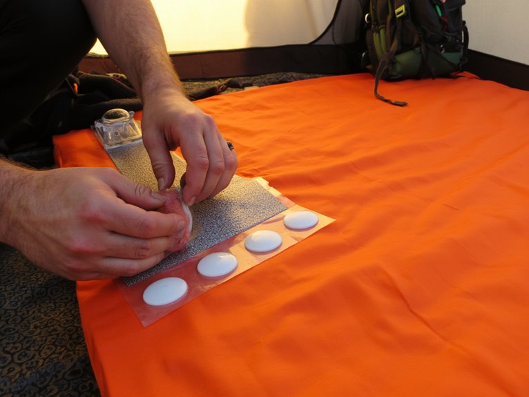 secure your sleeping pad