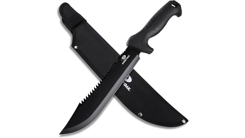 sharp machete with sheath