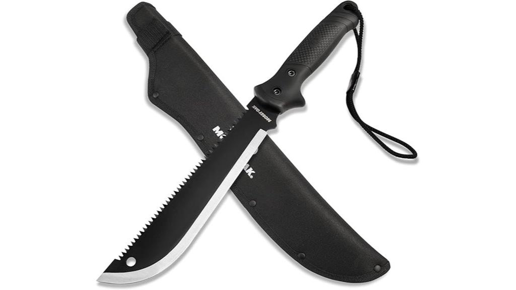 sharp machete with sheath