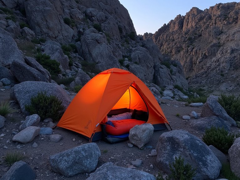 sleep comfortably in nature