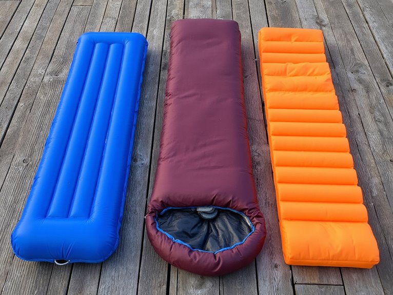 sleep pad material types