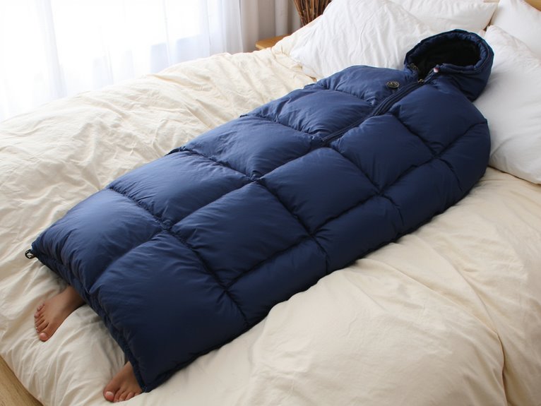 sleeping bag blanket usage