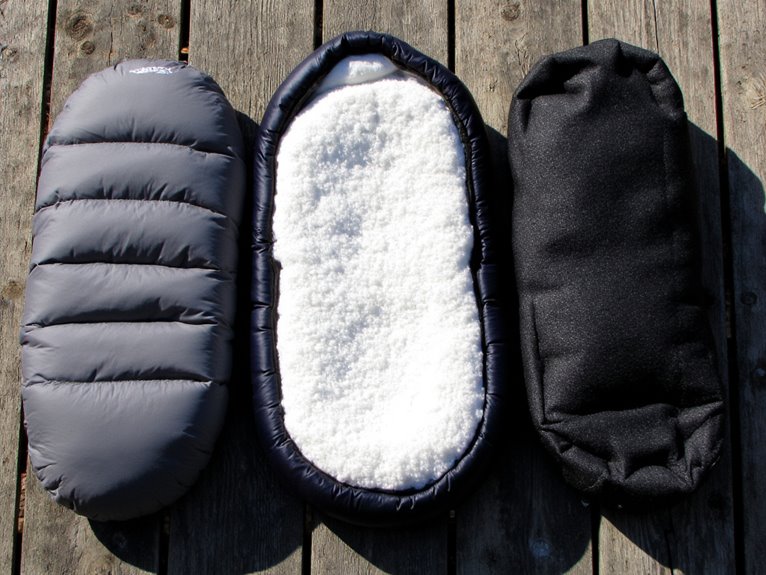 sleeping bag insulation types