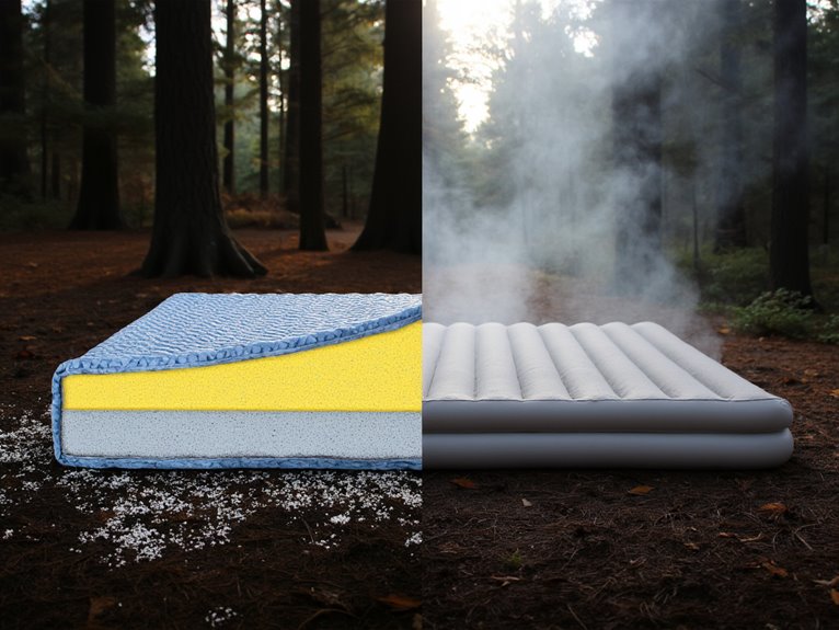 sleeping pads outperform air mattresses