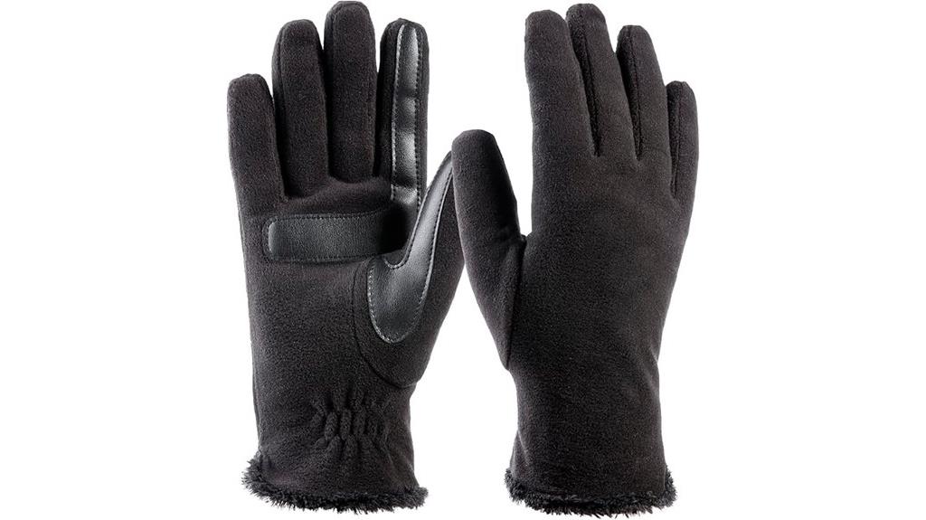 smart touch fleece gloves