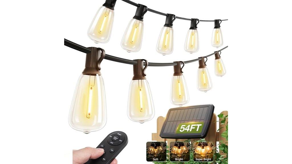 solar string lights remote