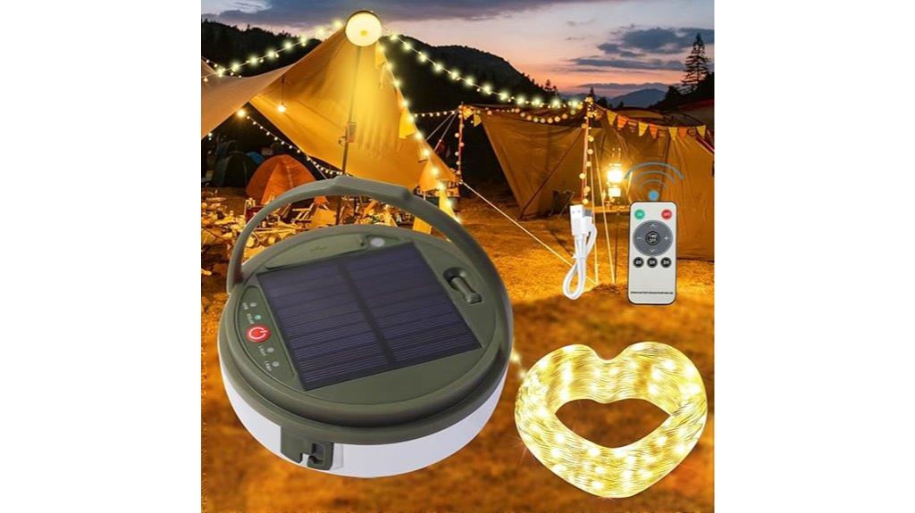 solar string lights remote