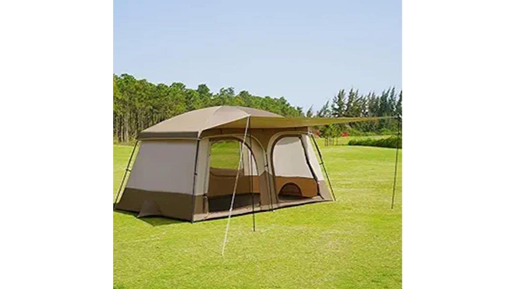 spacious camping tent design