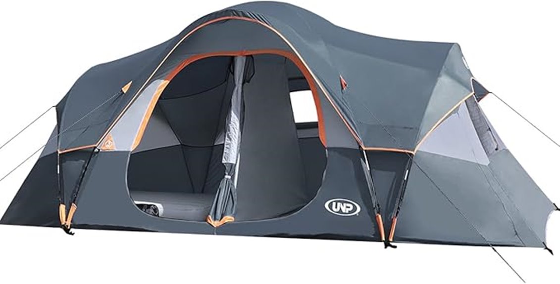 spacious family camping tent