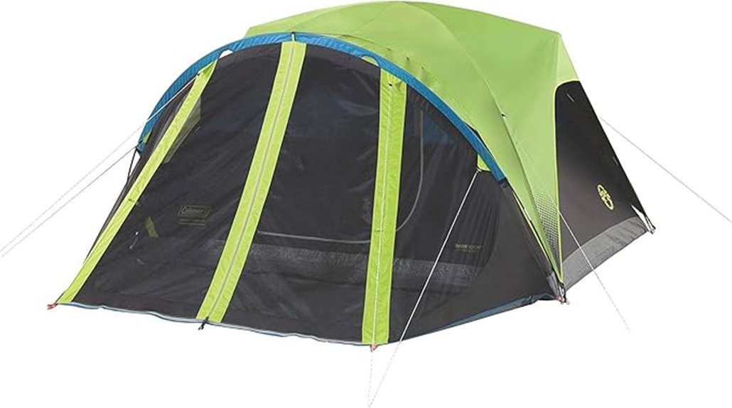 spacious family camping tent