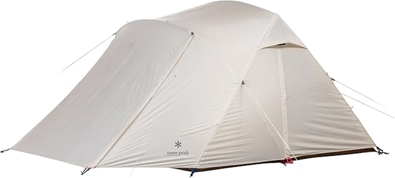 spacious four person camping tent