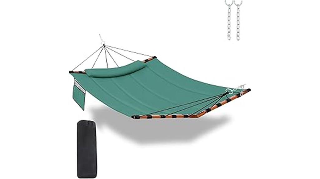 spacious two person hammock