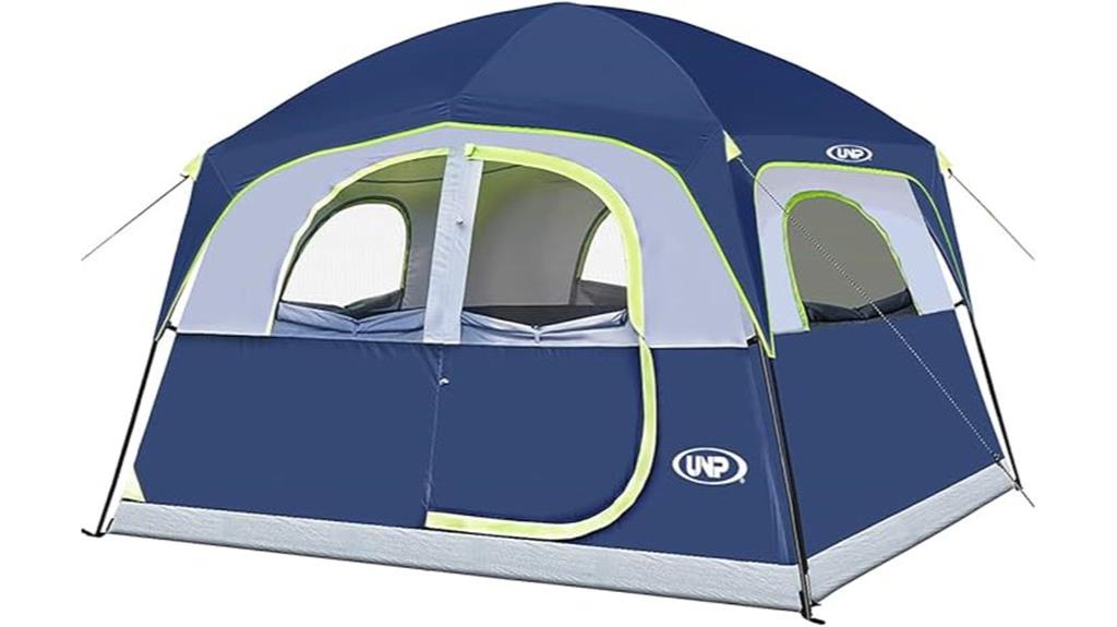 spacious waterproof family tent