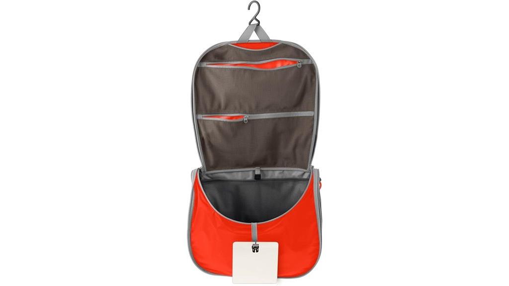 spicy orange toiletry bag
