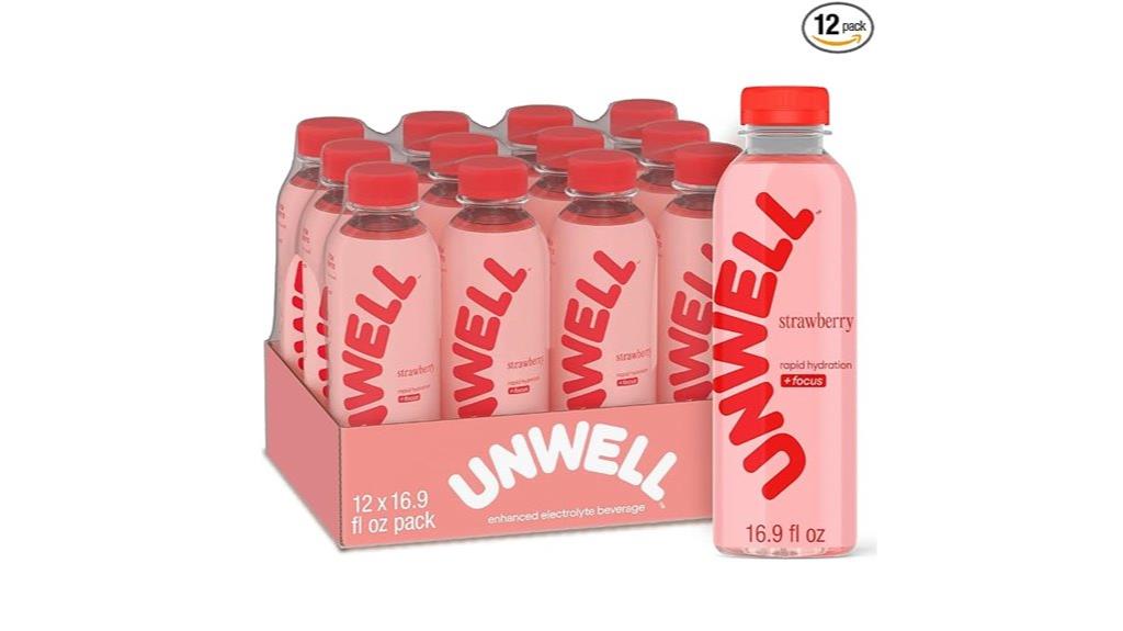 strawberry electrolyte hydration drink