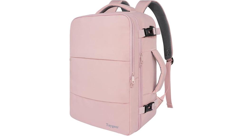 stylish travel backpack with charging