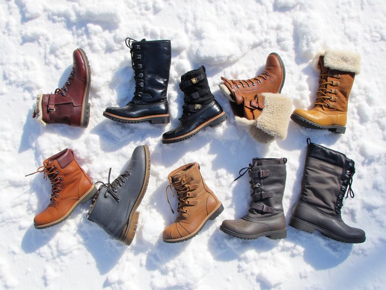 stylish warm snow boots
