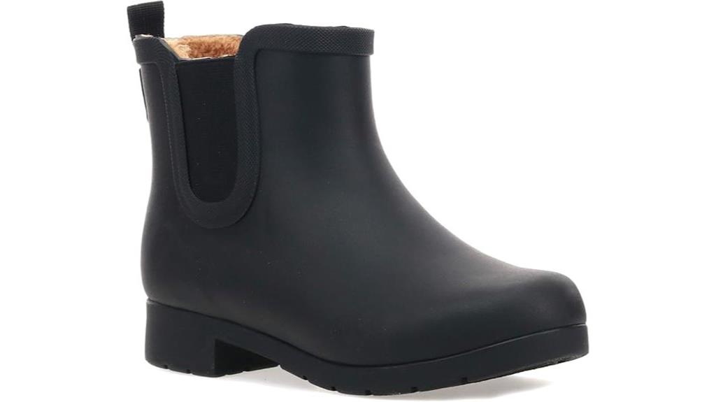 stylish waterproof chelsea bootie