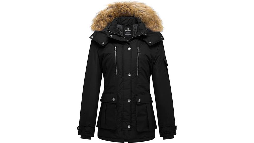 stylish winter coat hood