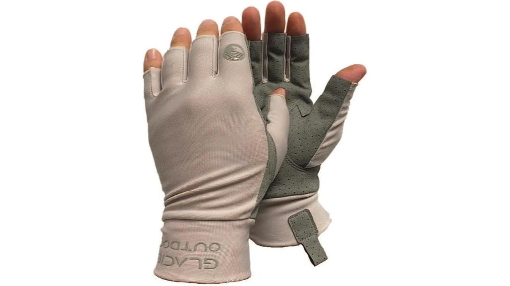 sun protection fishing gloves