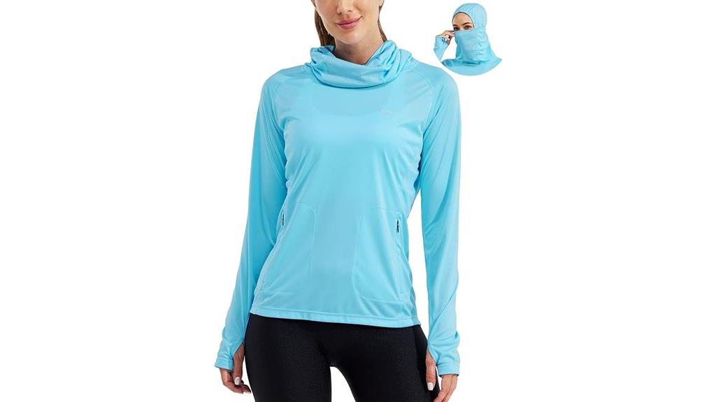 sun protection hoodie with mask