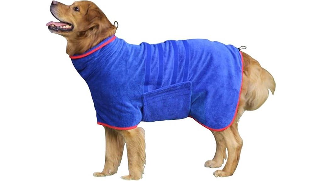 super absorbent dog bathrobe